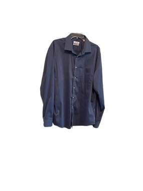 Calvin Klein Navy "Rain Weave" Dress Shirt, OEKO-TEX® SZ. XL‎